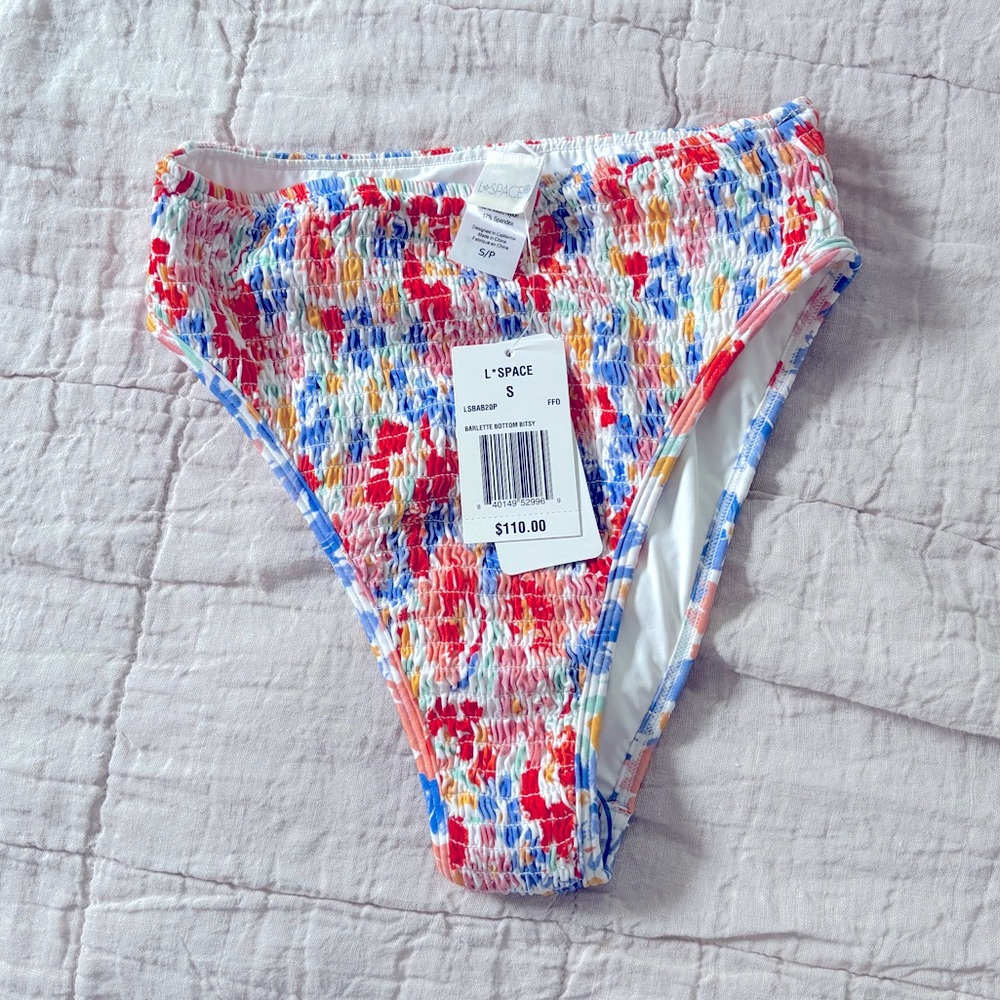 NWT L*space Barlette Bitsy bottom. Size Small